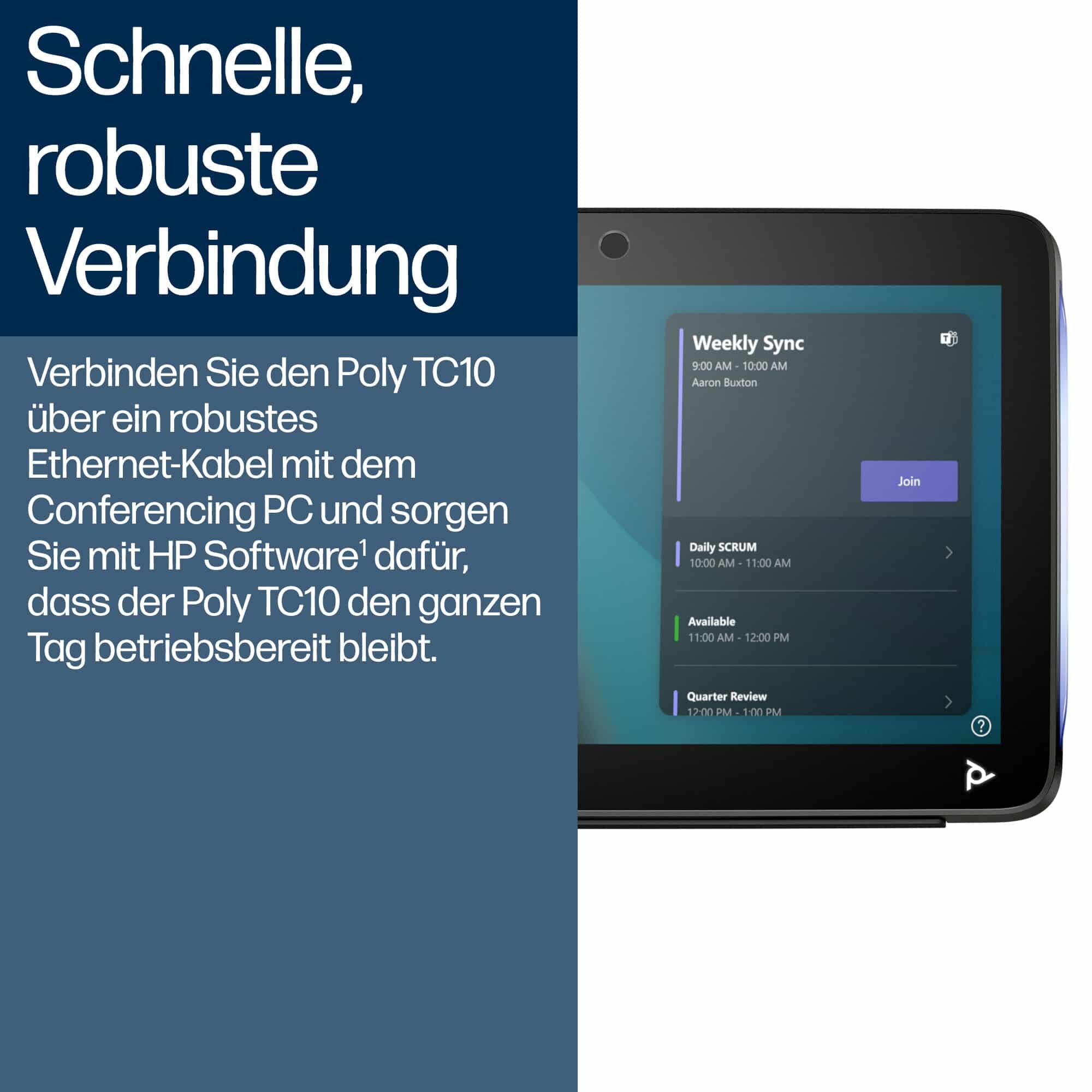 Poly TC10 anschließen und loslegen